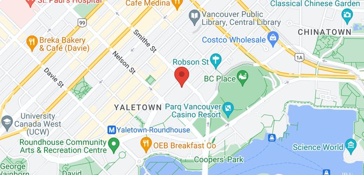 map of 903 930 CAMBIE STREET